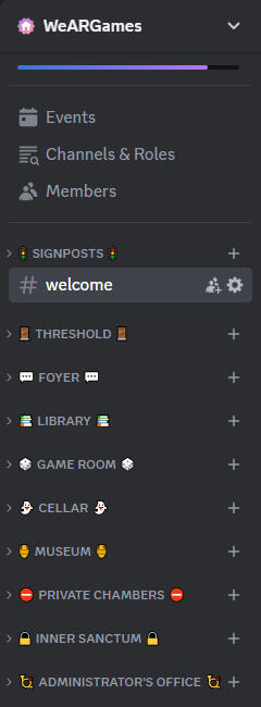 WeARGames Categories WeARGames Categories